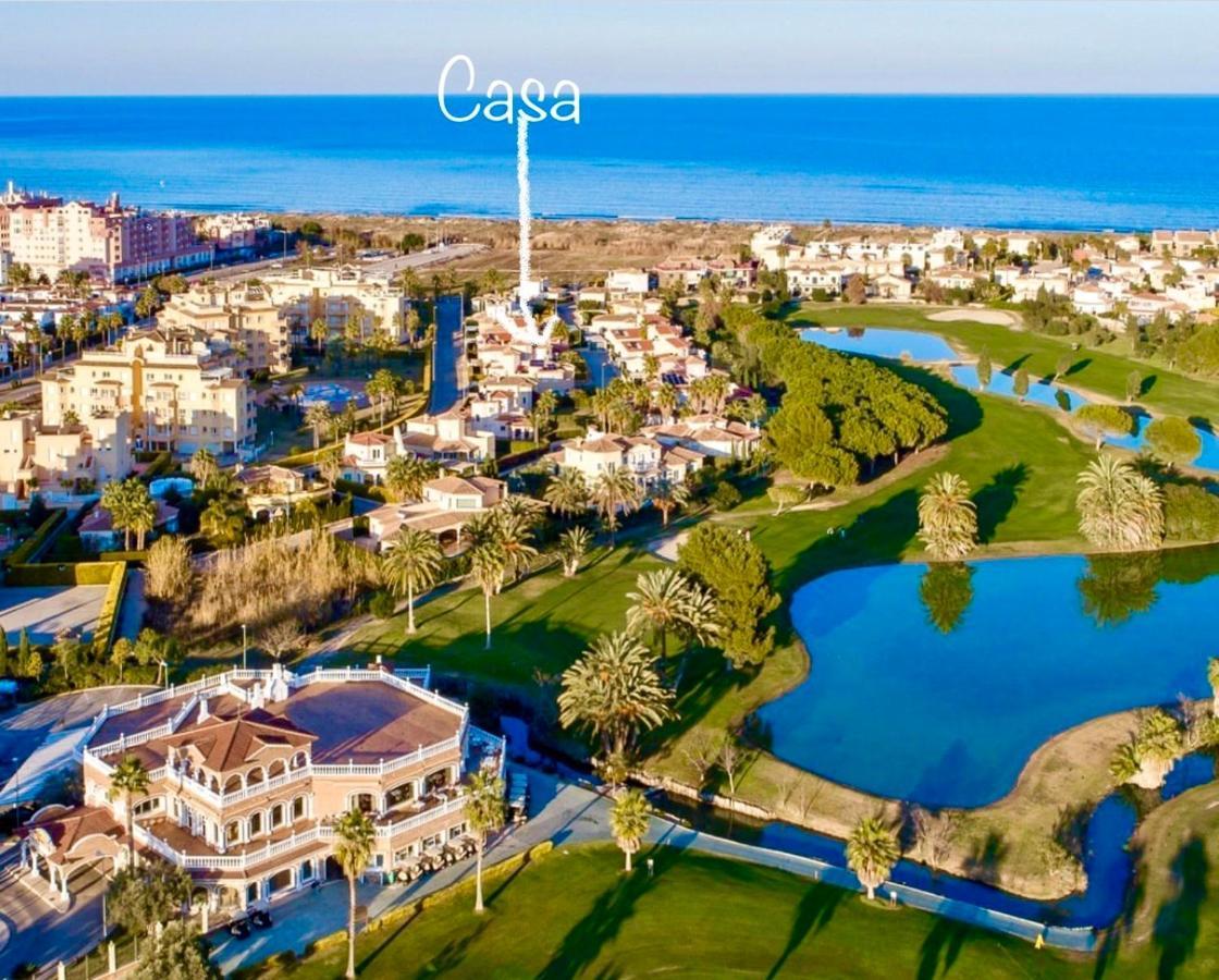 Villa Con Jardin En Oliva Nova Golf A 100M De La Playa Bagian luar foto